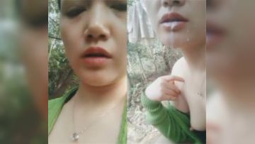 少妇跑到公园山上钓凯子